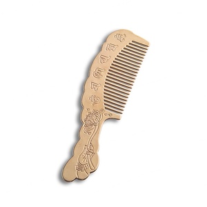 Peine de Metal Dorado con Logotipo Personalizado, Grabado en Relieve, Regalo Promocional, Souvenir, Precio al por Mayor - Product Image 5