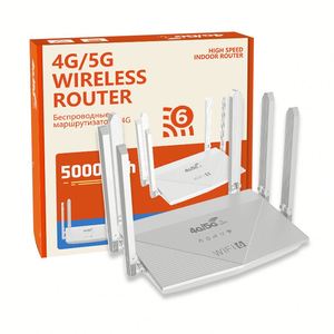 DNXT 4G Wifi <span class=keywords><strong>Router</strong></span> 6 Antenna Với Khe Cắm Thẻ Sim Không Dây Pocket Wifi <span class=keywords><strong>Router</strong></span> 4 LAN Hotspot Wifi Di Động Với 5000MAh Pin - Product Image 1