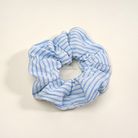 En stock : Ensemble d'accessoires capillaires bleus (nœud, chouchou, pince à fleurs) - Vente en gros usine