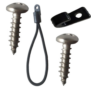Vis de fixation pour bateau en acier inoxydable, 4mm x 10cm, avec crochet et corde élastique pour la réparation de kayaks en extérieur - Product Image 4