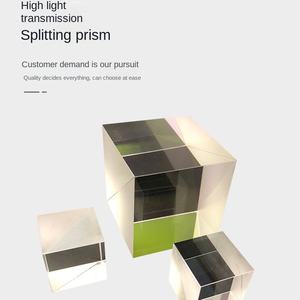 Prisma de Divisão de Luz <span class=keywords><strong>BK7</strong></span> Zhihui Jun Pequeno Triangular de Vidro Semi-transparente Semi-reflexivo Fabricante de Fonte Óptica - Product Image 2