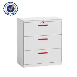 Industrial Office Organized Storage Metal File Cabinet 4 Drawer Lateral Steel Filing Cabinet