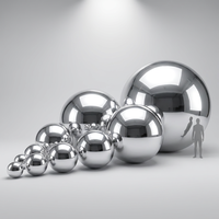Ballons Métalliques PVC Double Couche Géants Dorés Effet Miroir – Grande Décoration de Fête Brillante, Gonflables, Résistants à l'Eau, Faciles à Utiliser – Offre Spéciale