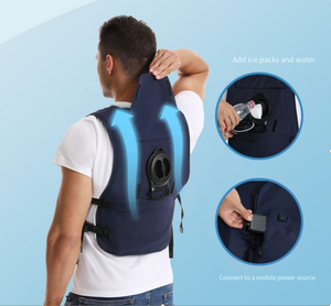 Circulación <span class=keywords><strong>de</strong></span> agua Refrigeración Aire acondicionado Chaleco Refrigeración Prevención <span class=keywords><strong>de</strong></span> golpe <span class=keywords><strong>de</strong></span> calor portátil en trabajo <span class=keywords><strong>de</strong></span> <span class=keywords><strong>verano</strong></span> <span class=keywords><strong>de</strong></span> alta temperatura - Product Image 3