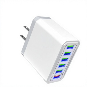 Chargeur mural USB 6 ports QC3.0, adaptateur d'alimentation à charge rapide 18W, chargeur multi-appareils pour téléphone portable - Product Image 3
