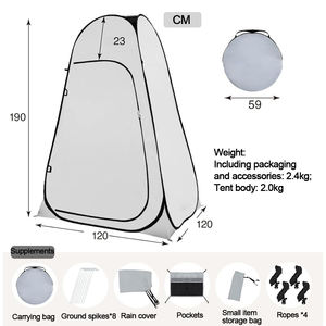 Gran oferta, tienda emergente para cambiar al aire libre, tienda portátil para acampar, refugio <span class=keywords><strong>de</strong></span> privacidad para ducha e inodoro - Product Image 4