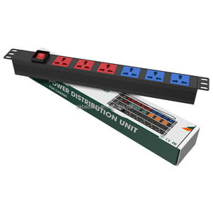 2025 New Arrival 1U 19'' Rackmount 6 Ways PDU, Customizable Colors Brasil Power Distribution Unit, for <b>Network</b> <b>Cabinets</b> PDU - Product Image 3