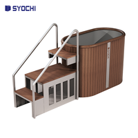 Baignoire plongeante froide tout-en-un en acier inoxydable Syochi avec filtre chauffant refroidisseur de bain de glace