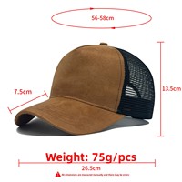 Gorra Deportiva Ajustable de 5 Paneles con Logotipo Personalizado Bordado, de Malla y Gamuza, de Alta Calidad, para Verano, Protección Solar, Transpirable, Venta al Por Mayor