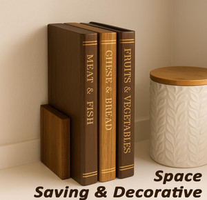 Tablas de Cortar de Madera de Alta Calidad con Forma de Libro, Tablas Decorativas de Madera con Soporte para Servir Queso, Pan y Carne en la Cocina - Product Image 5