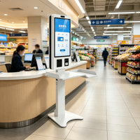Terminal de commande multifonctionnel pour restaurant commercial, machine de point de vente intégrée, kiosque en libre-service avec paiement par carte et QR