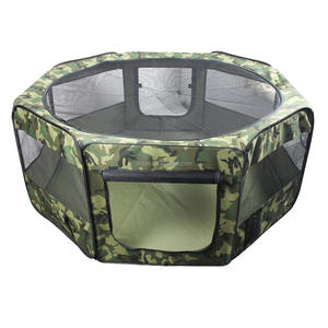 Camouflage Portable Tente Pliante Parc Chat Chiens Respirant Caisse Maison Chiot Cage Clôture Parc Tente - Product Image 6