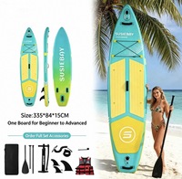 Planche de paddle gonflable tout usage en EVA/PVC, double couche épaissie, pour le surf, la pêche, le kayak et la course