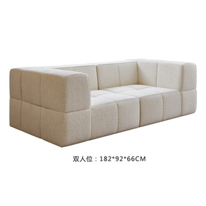 Sofá cama moderno Modular cuadrado que ahorra espacio con almohada para sala de estar <span class=keywords><strong>Mini</strong></span> sofá de esponja conjunto de muebles sofá de vacío comprimido - Product Image 3