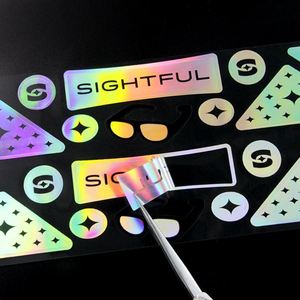 Film holographique auto-adhésif en PVC transparent, résistant à l'eau, aux déchirures et aux UV, pour impression DIY, étiquette holographique - Product Image 4