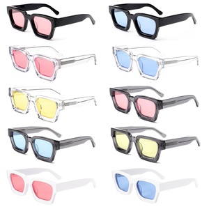 Acetate Hot Sell New Arrivals Luxury Famous Brand Women Gafas De Sol Designer Glasses Shades <b>square</b> Custom logo <b>Sunglass</b> for Men - Product Image 6