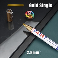 Stylo marqueur coloré à encre huileuse 2,8 mm à séchage rapide et imperméable, vente chaude transfrontalière