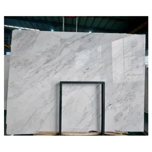 Natural Stone Volakas White Marble Slab Greece Stone White Marble For Interior Flooring And Wall Design