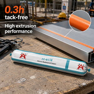 Scellant d'étanchéité en silicone pour façade architecturale, résistant aux intempéries, durabilité 30 ans, joint neutre, panneau métallique, revêtement ACM, usage commercial - Product Image 2