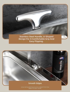 Calentador de sopa eléctrico <span class=keywords><strong>doble</strong></span> tipo buffet, oblongo, con tapa enrollable de acero inoxidable dorado y soporte para cubo de sopa, tipo chafing dish - Product Image 6