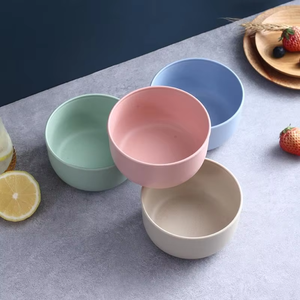 Tazón de Paja de Trigo Ecológico Irrompible Estilo Nórdico 4 Colores Libre de BPA para Hogar Cocina Niños Alimentación Picnic Uso al Aire Libre - Product Image 2