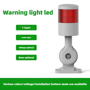 Sweideer <span class=keywords><strong>24V</strong></span> chỉ số ánh sáng nhấp nháy <span class=keywords><strong>LED</strong></span> cảnh báo với ba màu nhiều lớp 180 độ gấp âm thanh ánh sáng báo động - Product Image 4