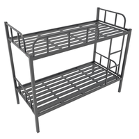 Mobilier scolaire dortoir double lit superposé pliant en métal pour étudiant