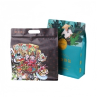 Ritszak van Mylar plastic, bedrukt, food grade, aanpasbaar, aluminiumfolie, Doypack verpakking, staande zak voor thee, koffie, koekjes