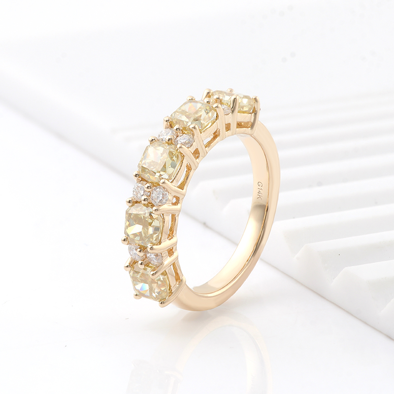 แหวนทอง 14K + เพชรโมอิสซาไนต์