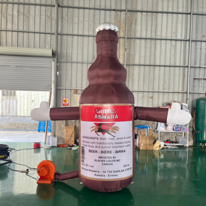 Tùy chỉnh <span class=keywords><strong>Inflatable</strong></span> bia chai sóng tay không khí vũ công cho quảng cáo - Product Image 4