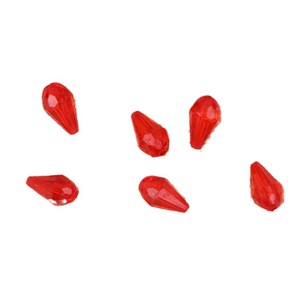 Perles en forme de goutte d'eau, perles acryliques facettées, perles en vrac pour la fabrication de bijoux DIY, forme goutte 93T, multicolores - Product Image 5