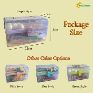 Kit Completo Fai-da-Te in Scatola Colorata per Bambini, Giocattoli Creativi da Incollare, Materiali Artigianali Divertenti, Colori Misti, Girasoli - Product Image 2