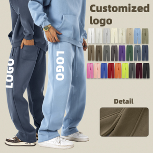 <span class=keywords><strong>Pantaloni</strong></span> Sportivi da <span class=keywords><strong>Uomo</strong></span> Personalizzabili con LOGO, in Pile, Gamba Dritta, Casual, con Coulisse, per Allenamento e Palestra, con Tasche - Product Image 1