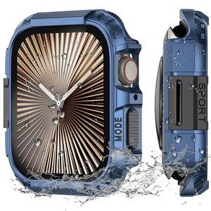 Funda Protectora Completa para <span class=keywords><strong>Apple</strong></span> Watch Ultra 49mm, Carcasa Metálica de PC a Prueba de Agua para IWatch S11 46mm, Funda Protectora Modificada Tipo Armadura - Product Image 5