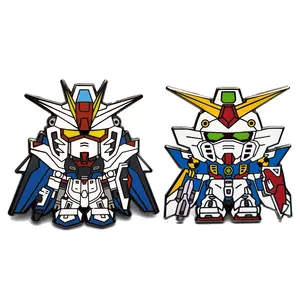 Produk baru Logo Anime lencana kartun Patch bros perawat Glitter lencana Pin Enamel