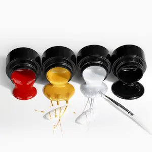 Tırnak boyama astar jel fonksiyonu jel UV oluşturucu örümcek astar jel 6 renkler için Nail Art Salon ve toptan tırnak kaynağı OEM