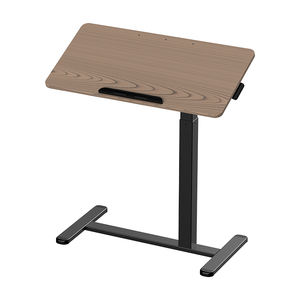 Hidden Casters Overbed Bedside <strong>Table</strong> Laptop Computer Small Workstation Electric <strong>Height</strong> <strong>Adjustable</strong> Pneumatic Mobile Standing Desk - Product Image 4