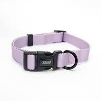 Anpassbare umwelt freundliche weiche Bambus reflektierende Nylon Hunde halsband Made China personal isierte Tier Haustier Halsbänder Leinen Geschirre