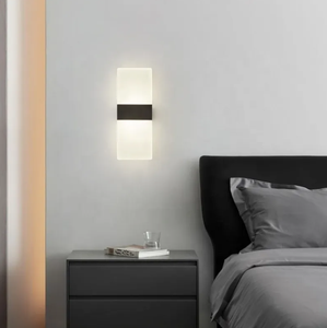 For UL Certified 220V LED Wall <b>Lamp</b> for Office Modern Hotel Corridor Decorative Lighting Rectangular Aluminum Acrylic Bedside - Product Image 3