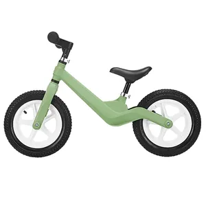 Vélo d'équilibre en fibre de carbone pour enfants, 12 pouces, sans pédale, pour tout-petits