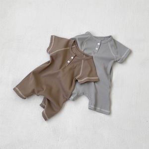 Mamelucos de Verano para Bebés y Niños Pequeños, Transpirables, de Spandex/Poliéster, Manga Corta, Unisex, ODM - Product Image 3