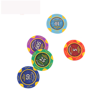 Jeu de jetons de poker en argile, 14 grammes, logo et autocollant, vente en gros, nouvelle collection 2020
