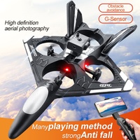 Avion RC 4DRC V31 pour débutants, drone FPV WiFi 2.4G avec caméra et évitement d'obstacles, avion de chasse acrobatique en mousse EPP