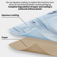 Gobelet jetable en pulpe de bagasse écologique avec revêtement, imperméable et compostable, de qualité alimentaire