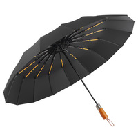 Paraguas de Viaje Plegable de 3 Secciones, con Protección UV, Varillas de Fibra de Vidrio, Totalmente Automático, Resistente al Viento, Diseño Clásico, con Logotipo Personalizado