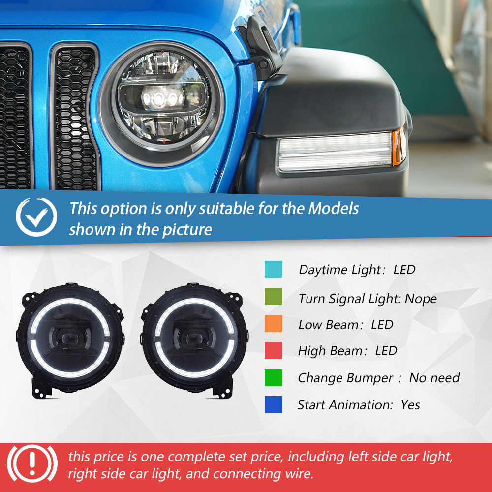 Headlight one set