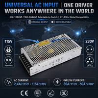 Fuente de Alimentación Conmutada de Salida Única OKEY S-100 100W AC DC 3V 5V 12V 24V 48V, Controlador LED, Transformador Industrial Refrigerado por Aire de Alta Potencia