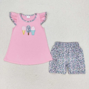 Ropa Casual de Primavera con Estampado Floral para Niños, Conjuntos a Juego para Hermanos, Algodón con Spandex - Product Image 3