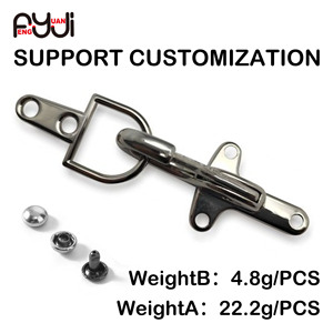 Nút áo hình máy bay ném bom kết hợp nút áo hình tôm hùm thân thiện với môi trường Khóa áo khoác mở Phụ kiện quần áo Hợp kim kẽm Kim loại - Product Image 1