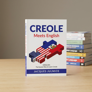 Le créole rencontre l'anglais par Jacques Julmice Mba, livre d'apprentissage du créole haïtien et de l'anglais - Product Image 1